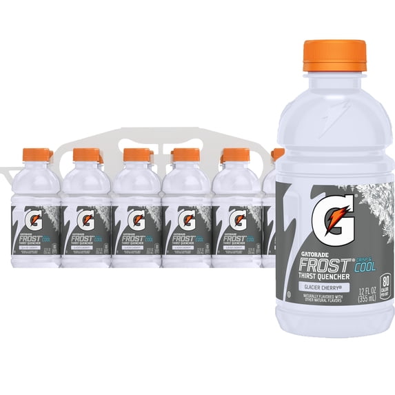 Case 24 Gatorade Frost Thirst Quencher Glacier Cherry Sports Drinks, 12 fl oz,