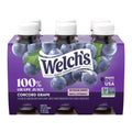 Welch's 100% Grape Juice, Concord Grape, 10 fl oz On-the-Go Bottle (Pack of 6)