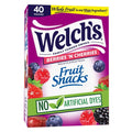 Welch's Fruit Snacks Gluten-Free Berries 'N Cherries Kids Snacks, Soft Snacks, 0.8 oz, 40 Count